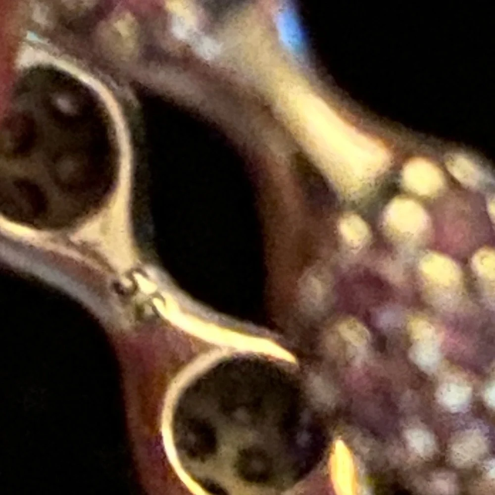 Pandora purple stone sterling silver 925 pods ring in size 8 - Picture 3 of 5